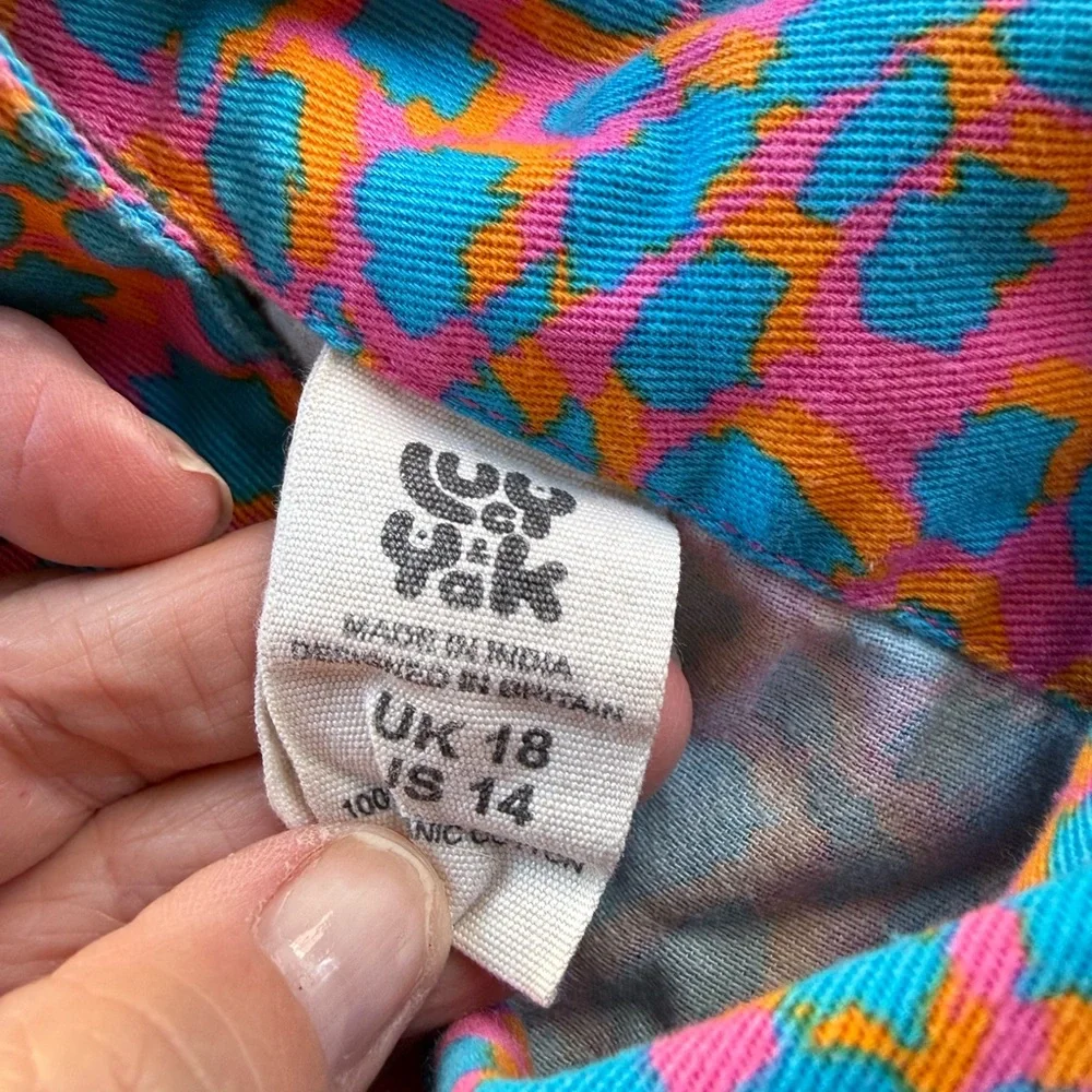 Lucy and Yak bright cheetah print jumpsuit - Picture 3 of 3